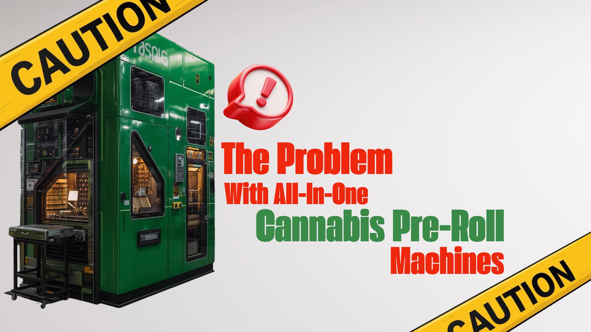 The Problem with All-in-One Cannabis Pre-Roll Machines
