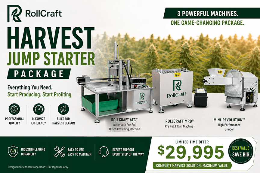 RollCraft Harvest Jump Starter Bundle - MRB filler, ATC Dutch Crown closer, Mini Revolution grinder