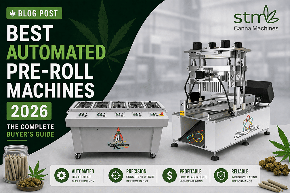 Best automated pre-roll machines 2026 - STM Canna commercial equipment comparison guide