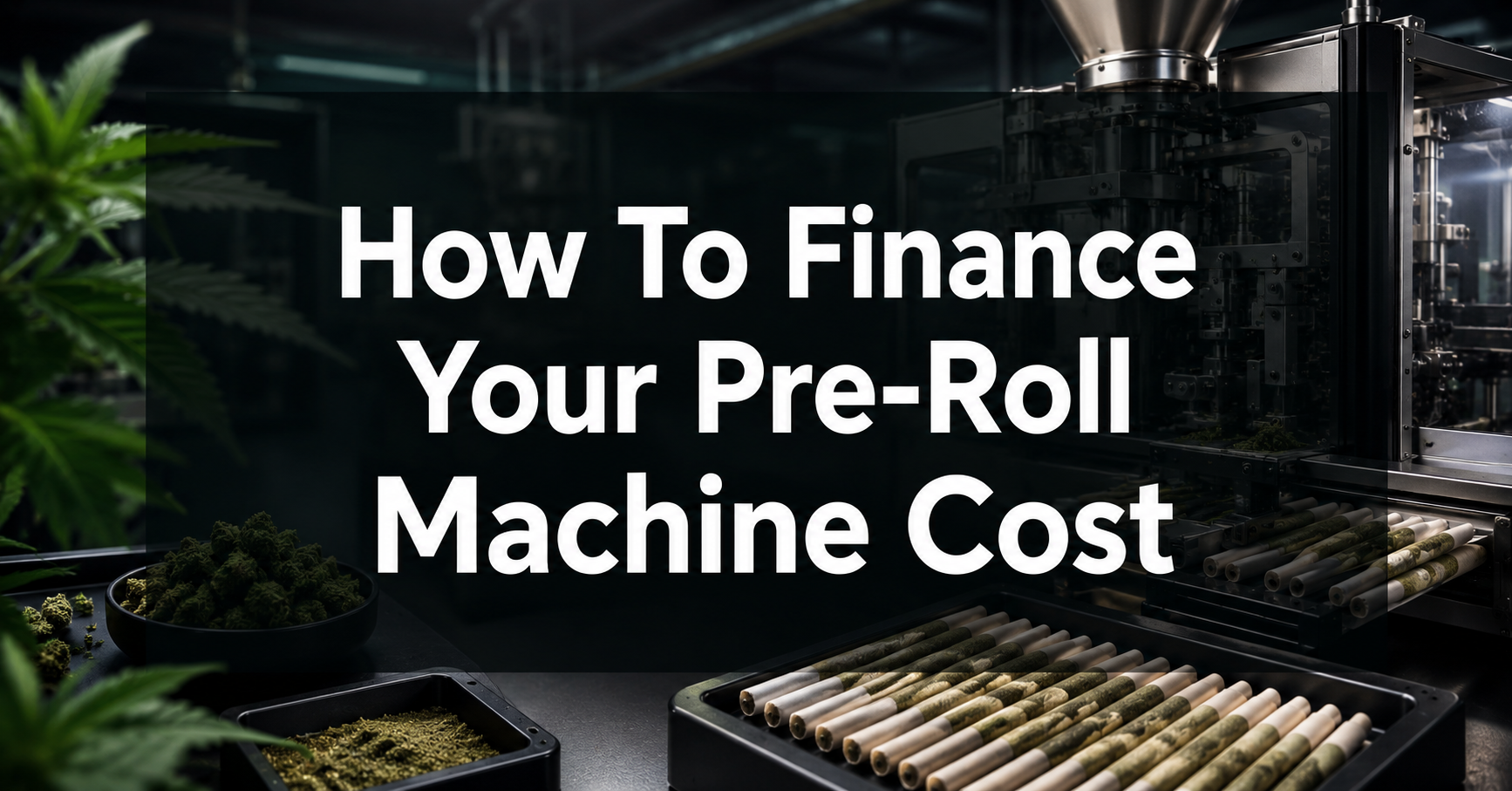 how to finance your pre-roll machine cost