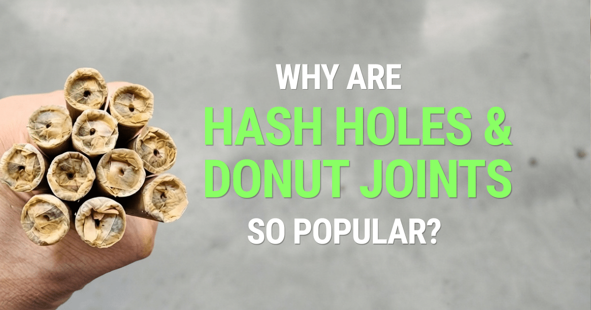hash hole infused pre-roll with a hash rosin center